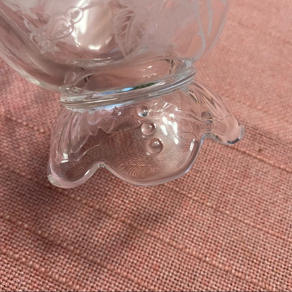 Heisey Glass, Heisey Rose Etch Footed Mayonnaise Bowl - Picture 5 of 9